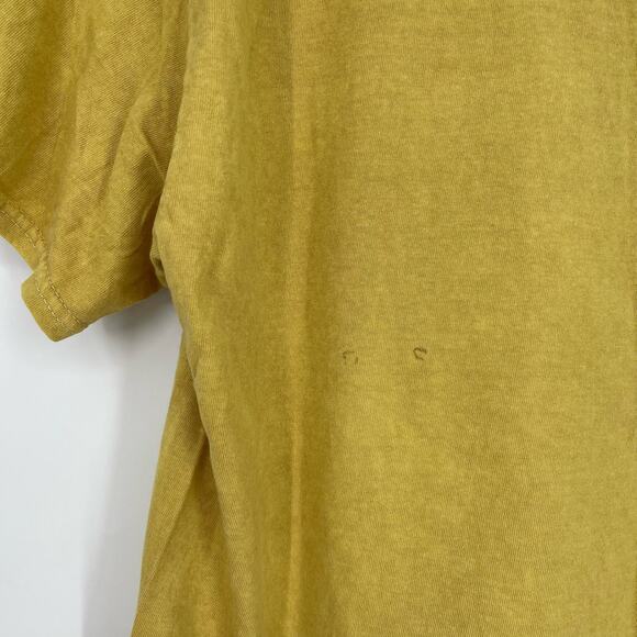 Officially Licensed Nirvana Grunge Tee Yellow Acid Wash Large Vintage Style - Picture 3 of 6